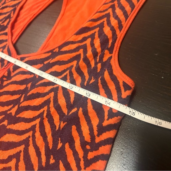 Free People Sleeveless Dress Red Orange With Pockets Woman’s Size XS - Picture 5 of 6